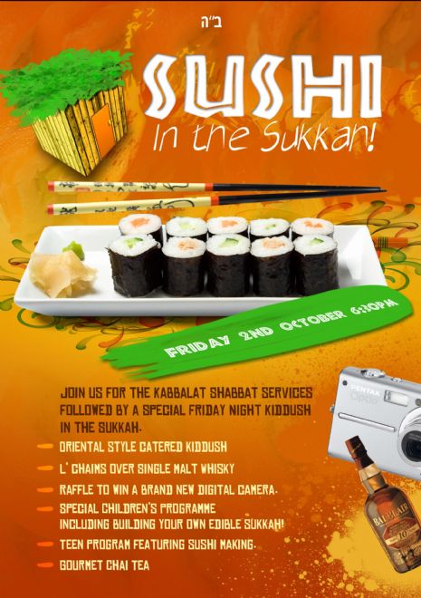 Sushi in the Sukkah.JPG