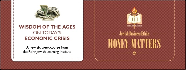 Chabad of the North Shore | JLI - Money Matters - Register Today!